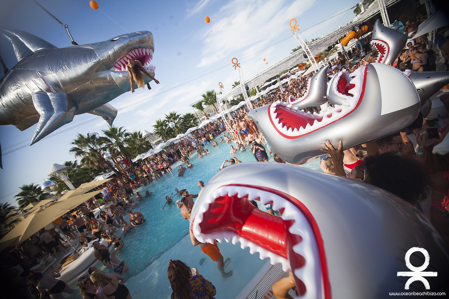 O Beach Ibiza pool party and daytime celebration venue